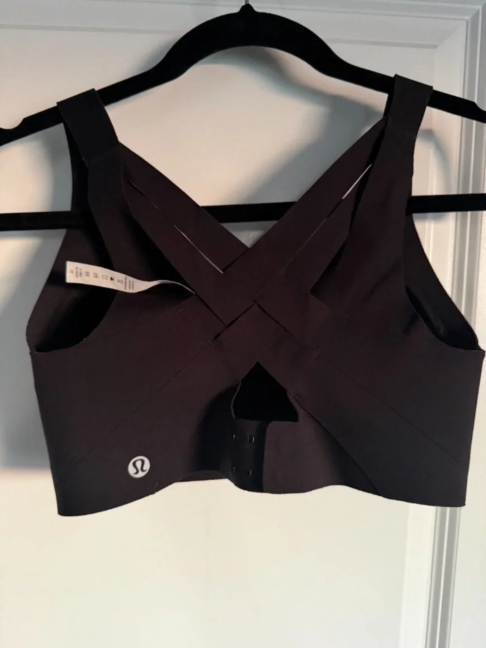 Lululemon Black Enlite Bra Weave-Back High Support Sports Bra D32 32D